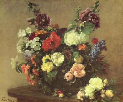 Henri Fantin-Latour Bouquet de Fleurs Diverses